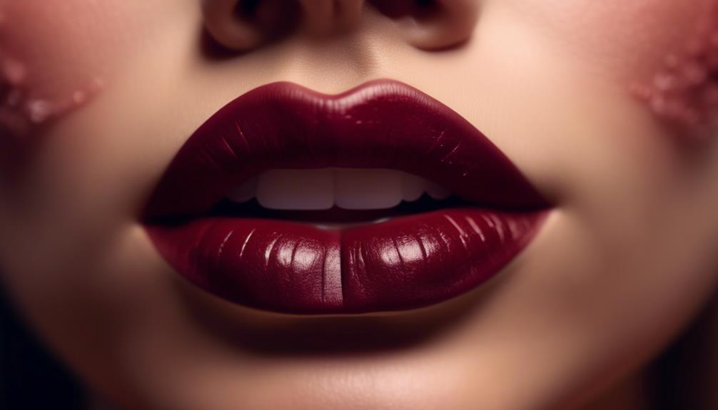 wide range of burgundy lipstick options