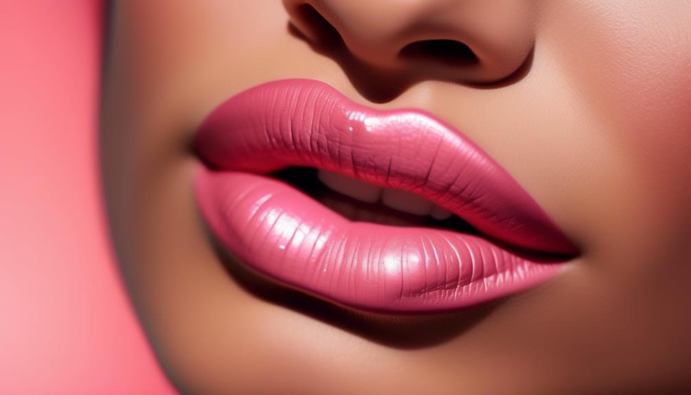 wide range of pink lipsticks